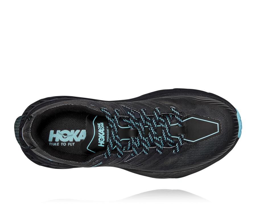 Hoka One One トレイルシューズ レディース 黒 - スピードゴート4 ゴアテックス - ZM3781462